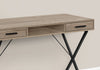 Dark Taupe 42" Trestle Workstation with Storage