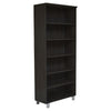 31.5" x 71.5" Espresso Bookcase with Steel Adjustable Legs