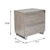 31.5" x 28.9" Modern Grey Lateral Filing Cabinet