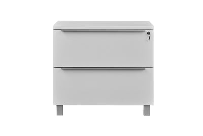 31.5" x 28.9" Sleek White Lateral Filing Cabinet