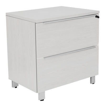 31.5" x 28.9" Sleek White Lateral Filing Cabinet