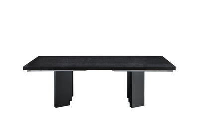 Modern Extending Wenge Conference Table with Distinctive Legs (94-134" W)