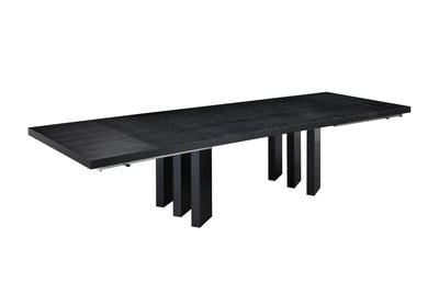 Modern Extending Wenge Conference Table with Distinctive Legs (94-134" W)