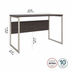 48" Modern Office Desk with Metal Legs in Storm Gray