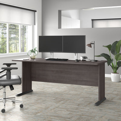 72" Modern Office Desk in Storm Gray