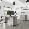 60" Modern Office Desk in Platinum Gray