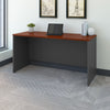 60" Modern Narrow Executive Desk in Cherry & Gray