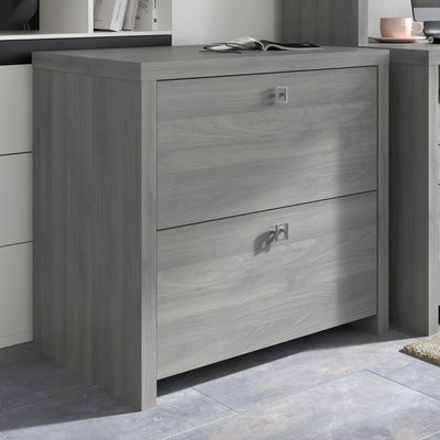 30" Premium 2-Drawer Lateral File Cabinet in Modern Gray