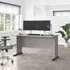 60" Modern Office Desk in Platinum Gray