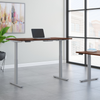 72" Modern Standing Office Desk in Hansen Cherry with Metallic Base