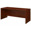 72" Modern Office Desk with Privacy Panel in Hansen Cherry