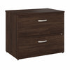 36" Pre-Assembled Modern Lateral File Cabinet in Black Walnut