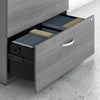 36" Pre-Assembled Modern Lateral File Cabinet in Platinum Gray