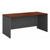 60" Modern Office Desk in Cherry/Gray