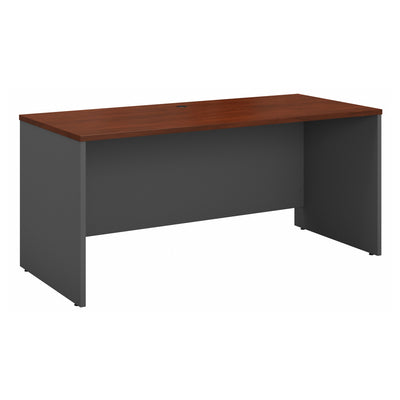 60" Modern Office Desk in Cherry/Gray