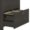 32" Modern Lateral File Cabinet in Charcoal Maple