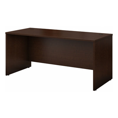 66" Modern Mocha Cherry Executive Desk