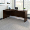 72" Left-Handed Executive Desk in Mocha Cherry