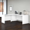 White 72" x 72" L-Shaped Modern Reversible Office Desk