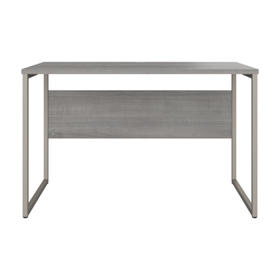 48" Modern Office Desk with Metal Legs in Platinum Gray