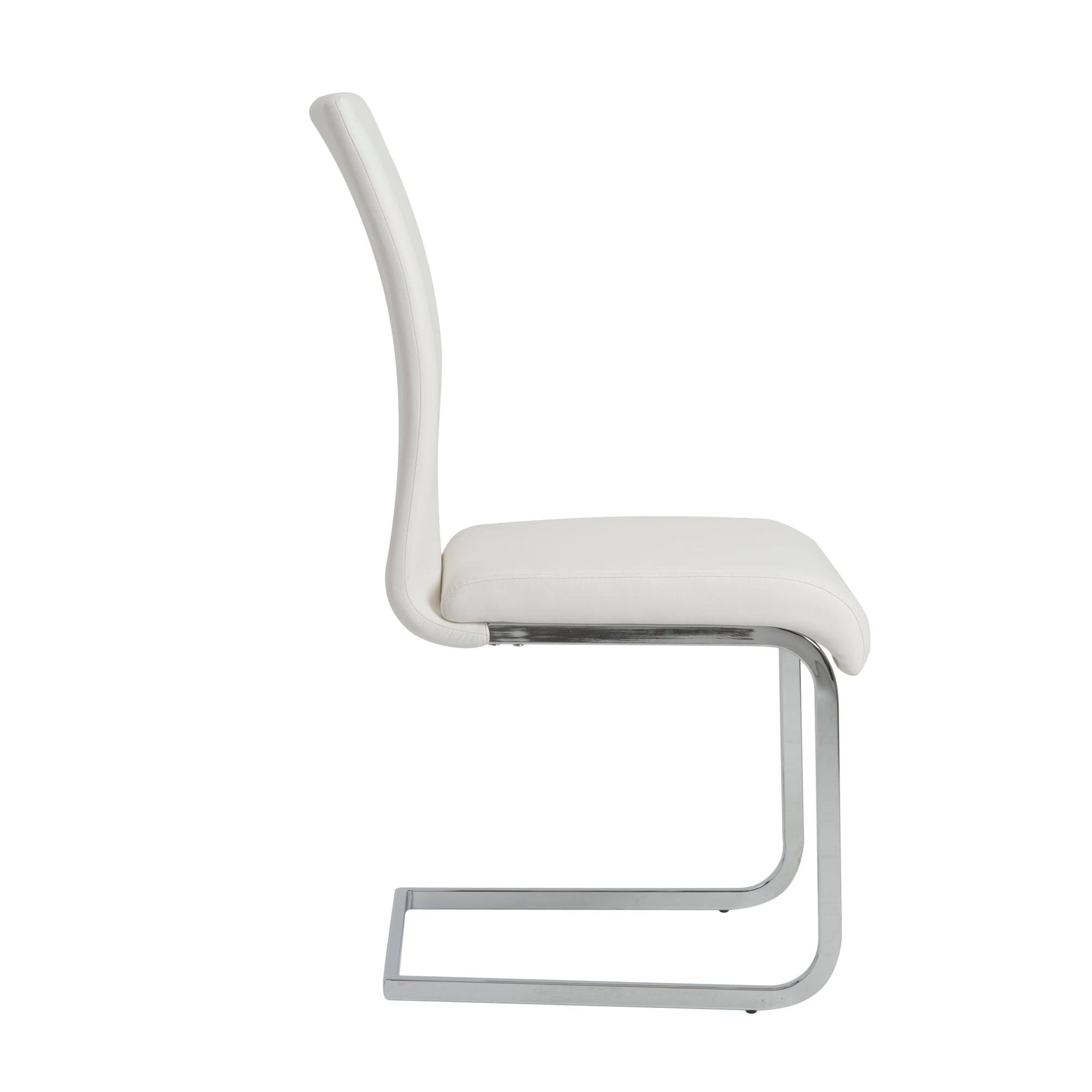 White Leatherette Extra Tall Conference Chair by Euro Style