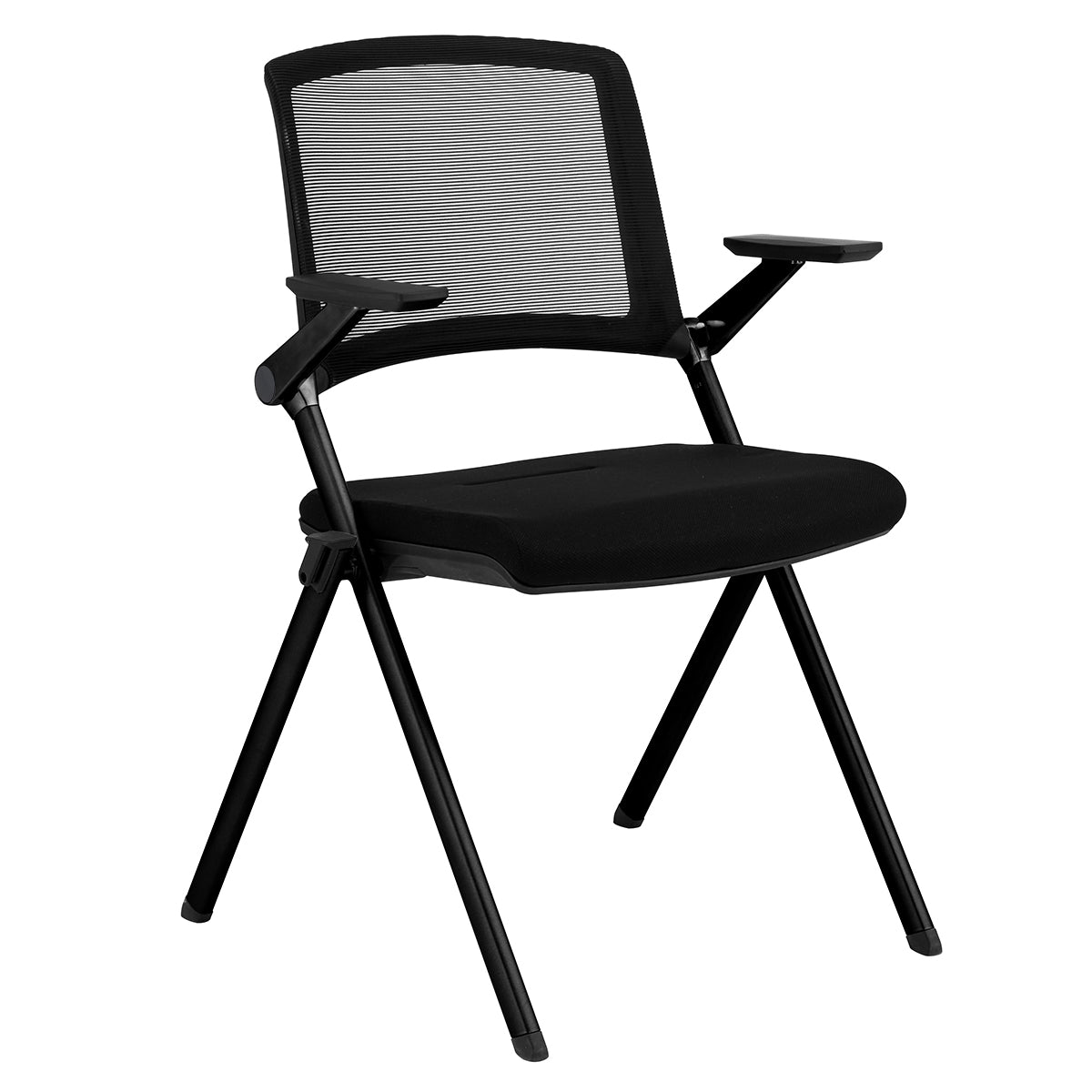 Folding Black Office Chair Set of 2