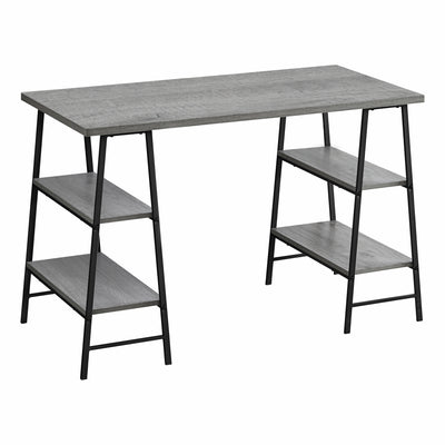 48" Sawhorse Desk in Gray & Black