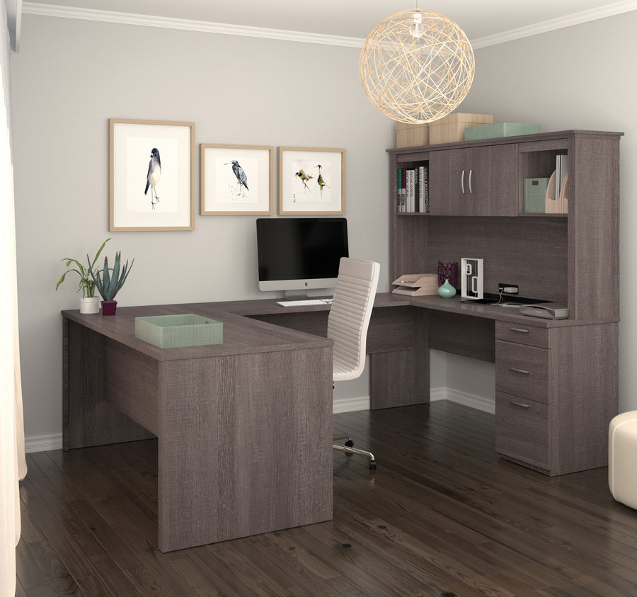 Home Office Desk with Hutch 14AZAA