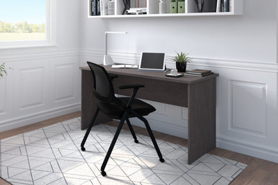 Bestar 60W Desk Shell in Bark Gray