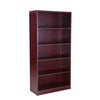 71" Sleek Mahogany Bow Front Office Desk