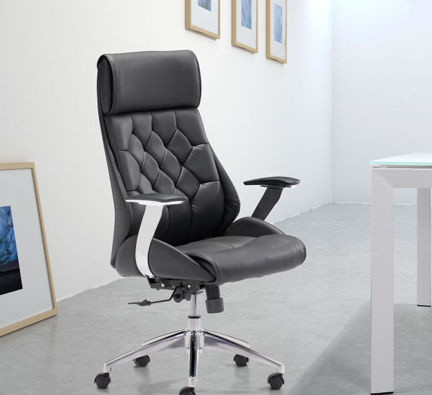 Glider Low Back Office Chair Gray - Zuo Modern 100835